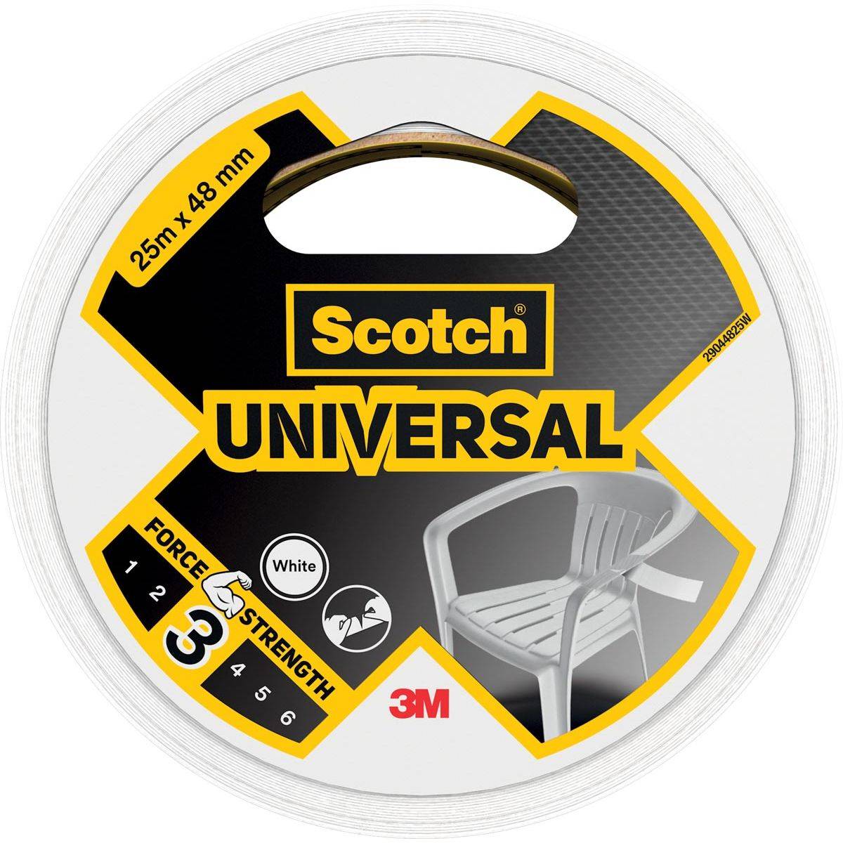 3M - Universal - Weiß - Bündelung - Befestigung - Schützend - Reparatur - Versiegelung - 25 m - 48 mm - 6 Stück(e)