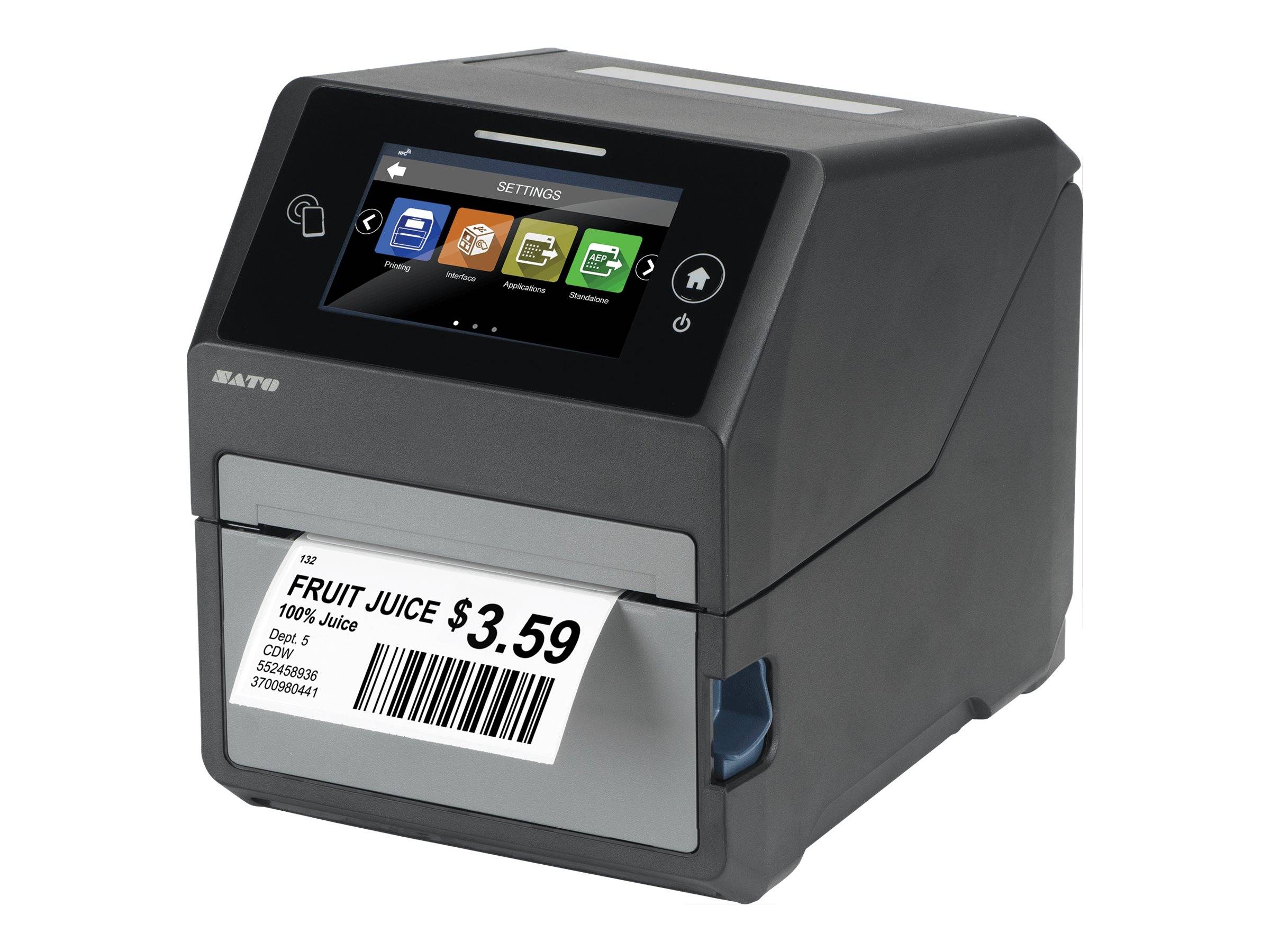 SATO CT4-LX - Etikettendrucker - Thermodirekt / Thermotransfer - Rolle (11,8 cm)