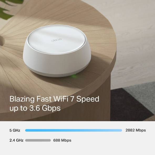 TP-LINK Deco BE22 BE3600 Wi-Fi 7 2x1GbE Mesh System - Router - WLAN