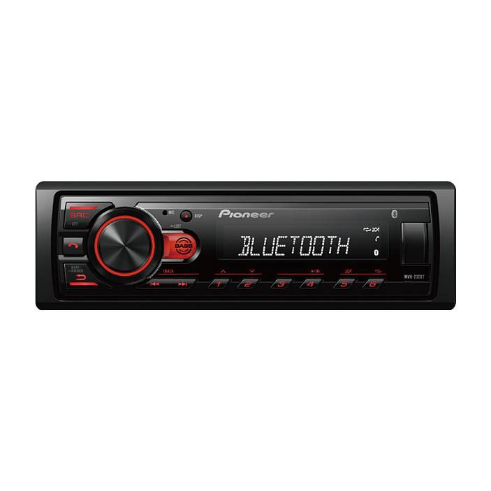 Pioneer MVH-230BT, Schwarz, 1 DIN, 200 W, 4.0 Kanäle, 50 W, FM