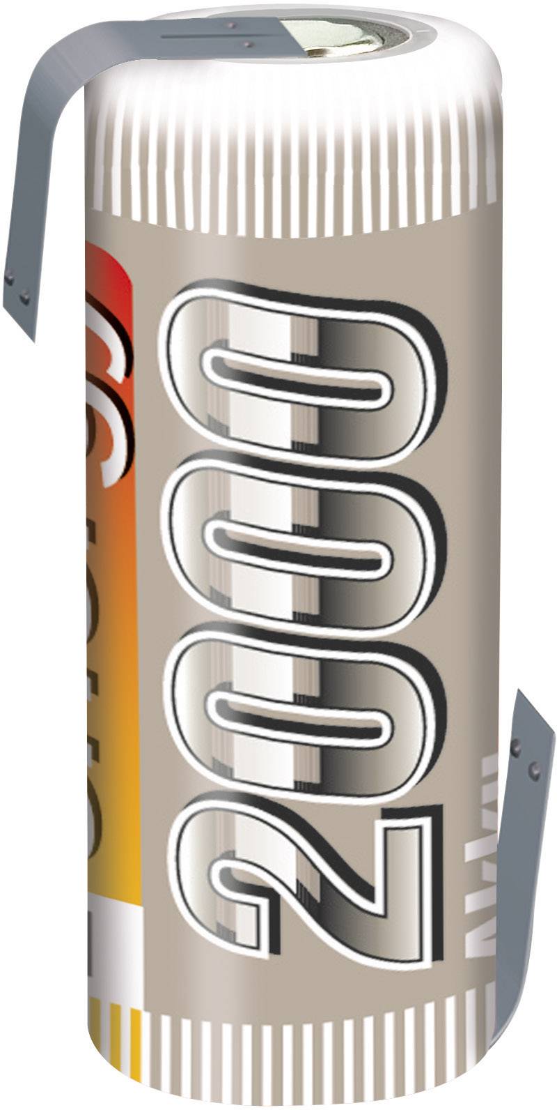 Modellbau-Akku-Einzelzelle NiMH 4/5 AF 1.2V 2000 mAh mit Lötfahne