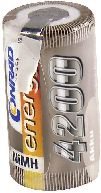 Modellbau-Akku-Einzelzelle NiMH Sub-C 1.2V 4200 mAh mit Lötfahne