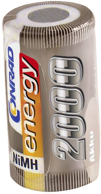 Modellbau-Akku-Einzelzelle NiMH Sub-C 1.2V 2000 mAh ohne Lötfahne