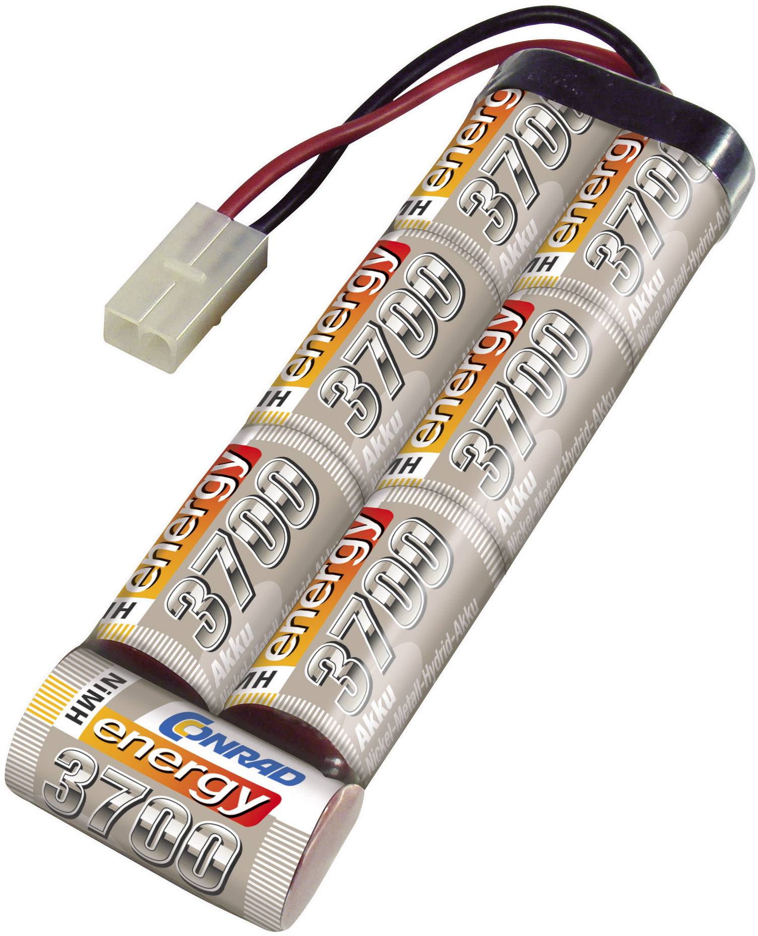 Modellbau-Akkupack (NiMh) 8.4V 3700 mAh Zellen-Zahl: 7 Stick Tamiya-Stecker