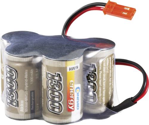 Modellbau-Empfängerakku (NiMh) 6V 1300 mAh Hump BEC