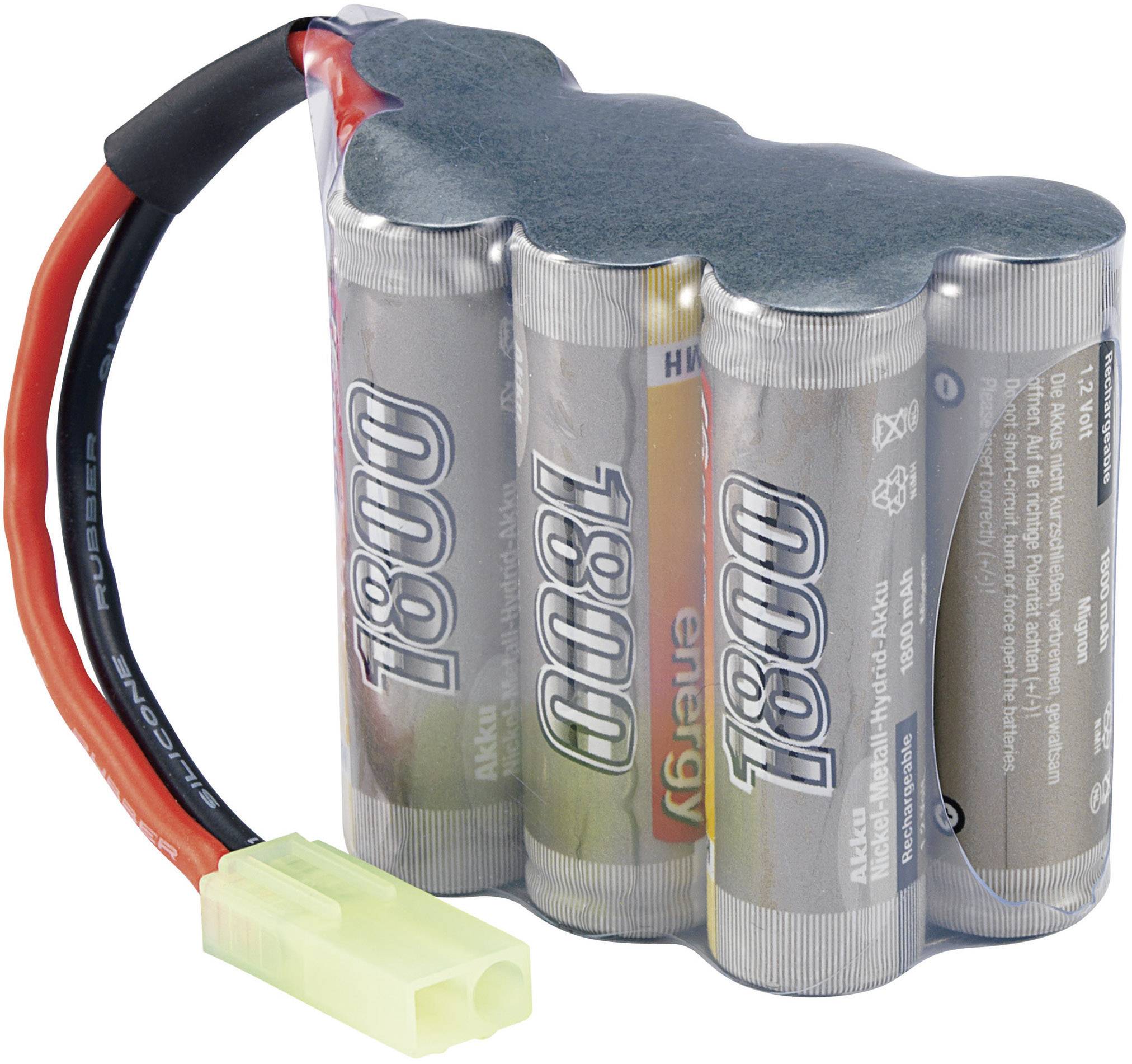 Modellbau-Akkupack (NiMh) 8.4V 1800 mAh Zellen-Zahl: 7 Hump Mini-Tamiya Stecker