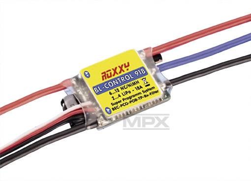 Roxxy BL Control 918 Flugmodell Brushless Flugregler Belastbarkeit (max.): 22A