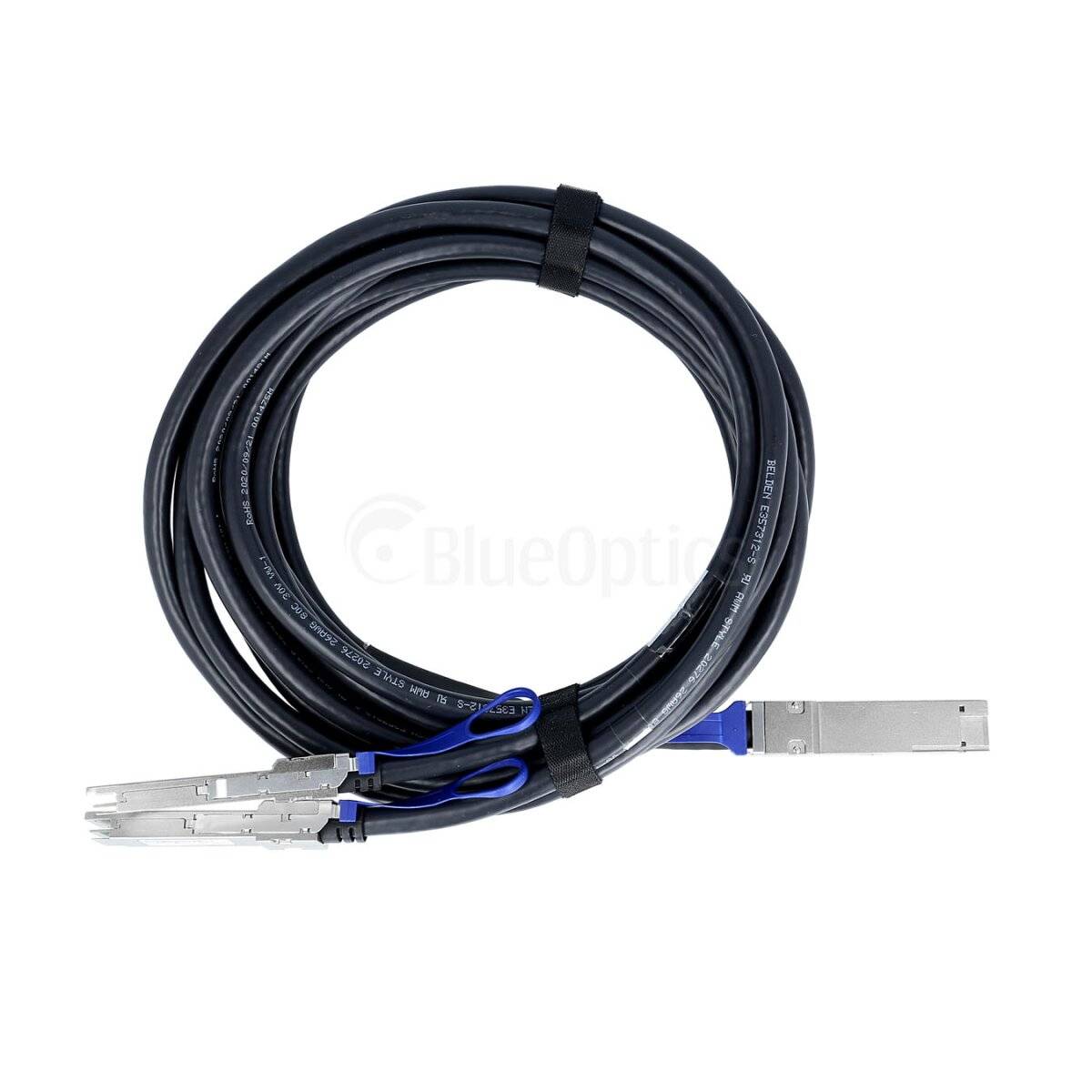 BlueOptics Networks CAB-D-2Q-400G-2M kompatibles BlueLAN Breakout DAC QSFP-DD/2xQSFP56 BL290701X2M26