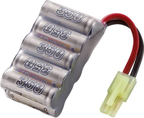 Modellbau-Akkupack (NiMh) 12V 350 mAh Zellen-Zahl: 10 Block Mini-Tamiya Buchse
