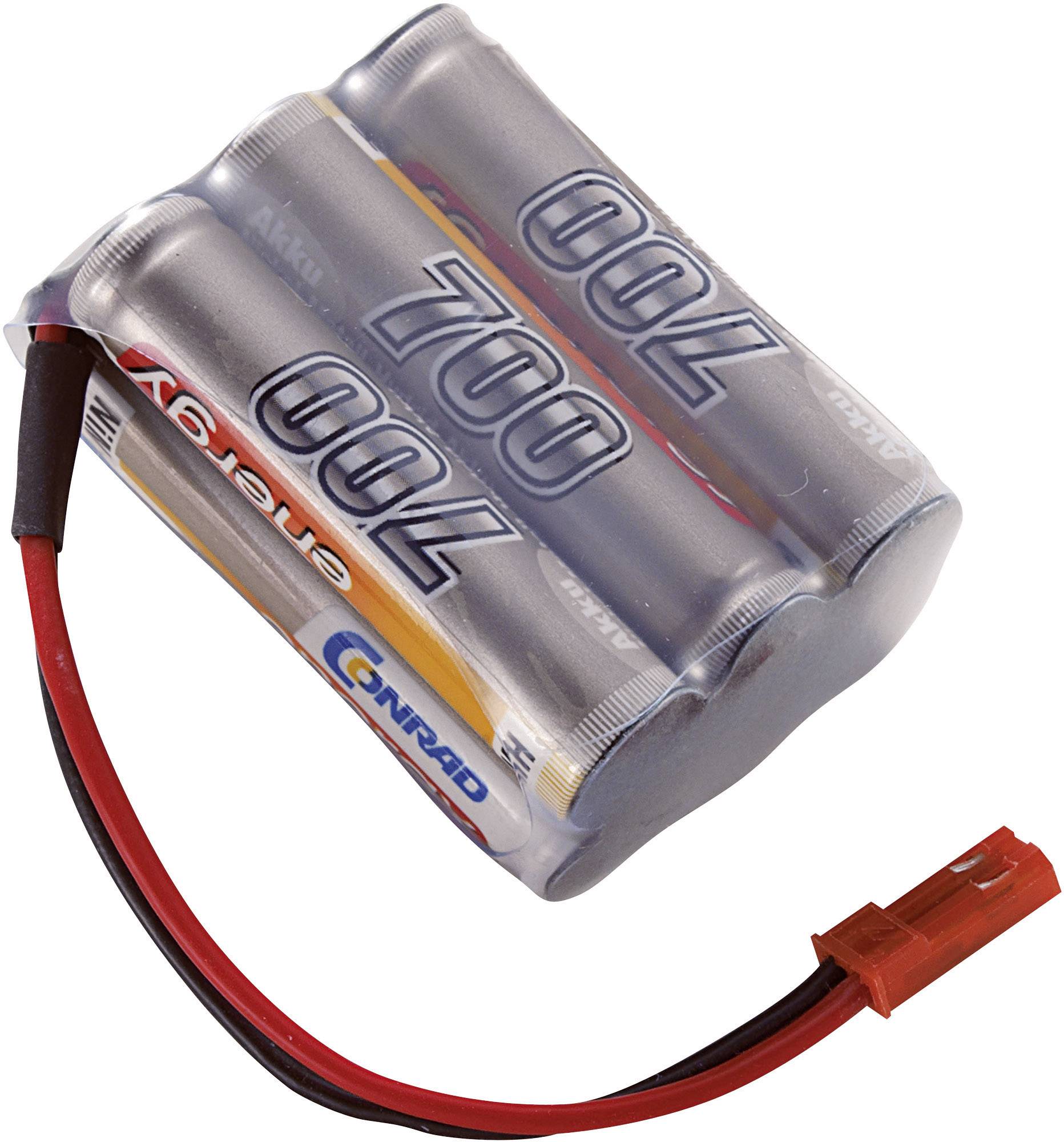 Modellbau-Akkupack (NiMh) 7.2V 700 mAh Zellen-Zahl: 6 Block BEC