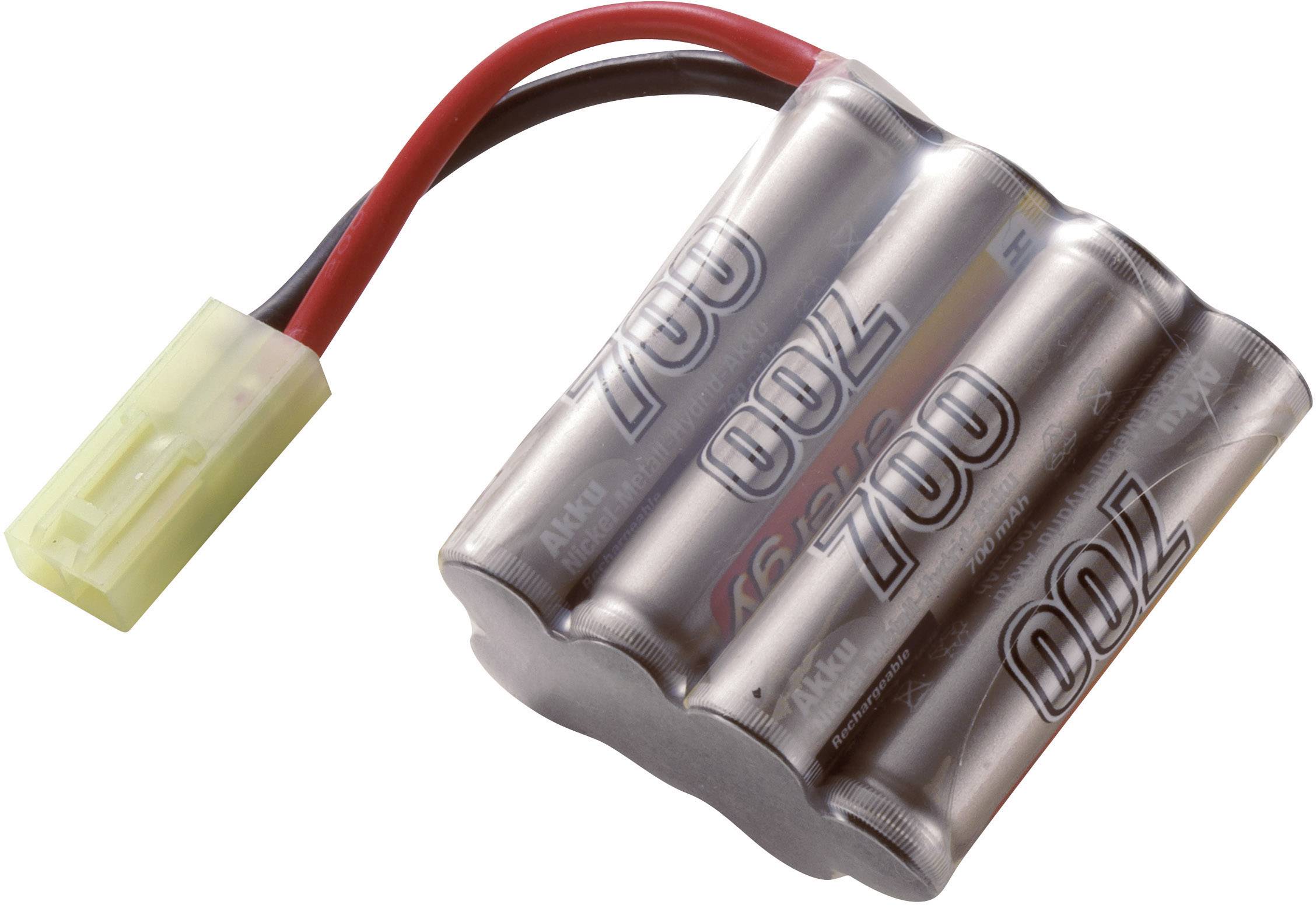 Modellbau-Akkupack (NiMh) 8.4V 700 mAh Zellen-Zahl: 7 Block Mini-Tamiya Stecker