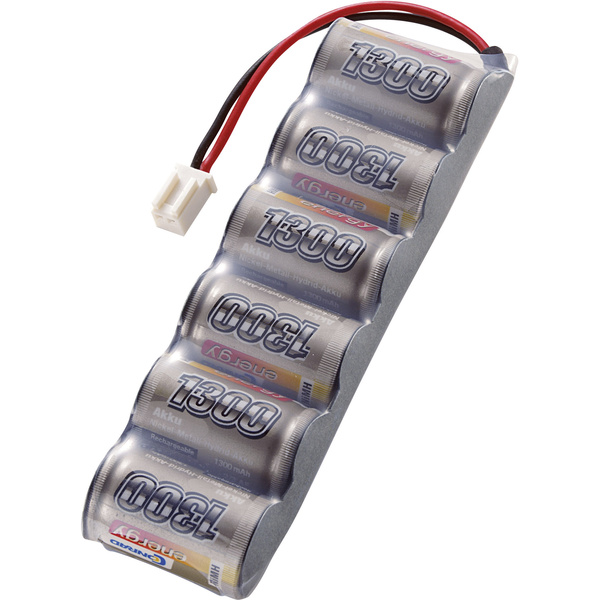 Pack de batterie (NiMh) 7.2 V 1300 mAh energy 206631 side by side prise femelle micro voiture