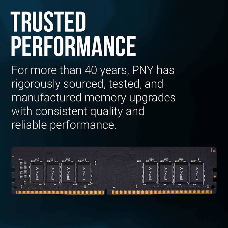 PNY MD8GSD43200-SI, 8 GB, 1 x 8 GB, DDR4, 3200 MHz, 288-pin DIMM