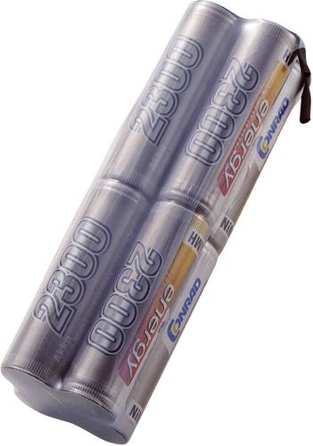 Modellbau-Senderakku (NiMh) 9.6 V 2300 mAh Block Mit Lötfahne