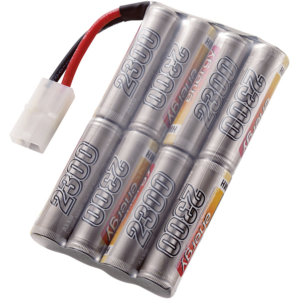 Pack de batterie (NiMh) 9.6 V 2300 mAh energy 206671 stick fiche Tamiya mâle