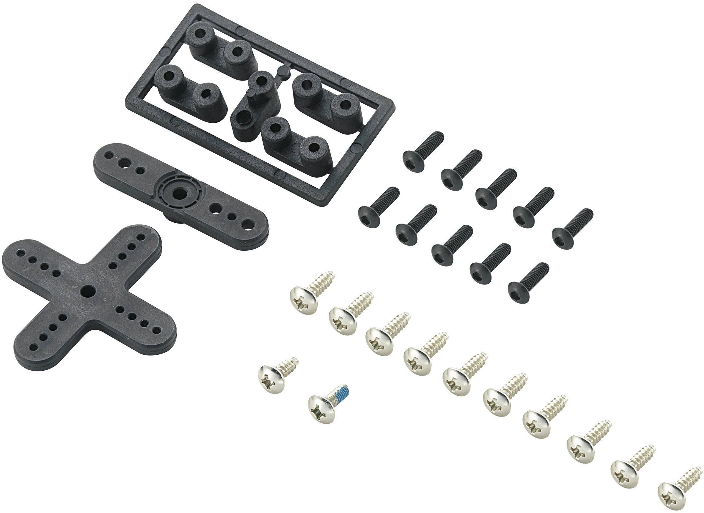 Modelcraft Kunststoff Servohebel Set Passend für (Servo): Futaba Servohebelkranz Anzahl Bohrungen: 3 SR101