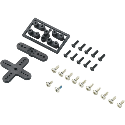 Modelcraft Set de leviers de servo en plastique Adapté pour (servo): couronne de levier de servo Futaba Nombre de perforations