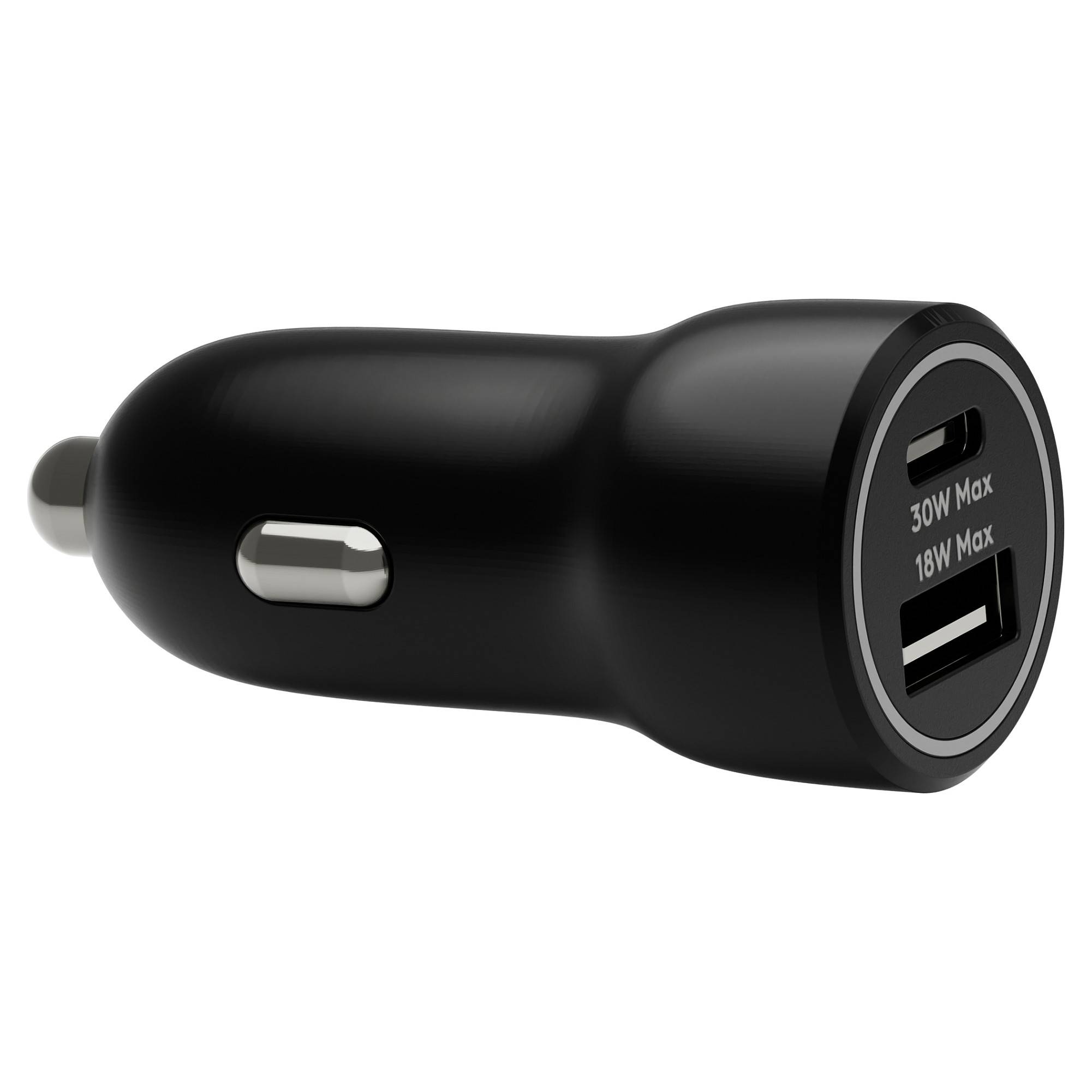 Autoladegerät Re-charge USB-C+ USB-A Schwarz