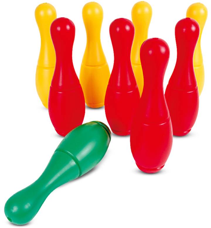 Kegelspiel mit Halterung