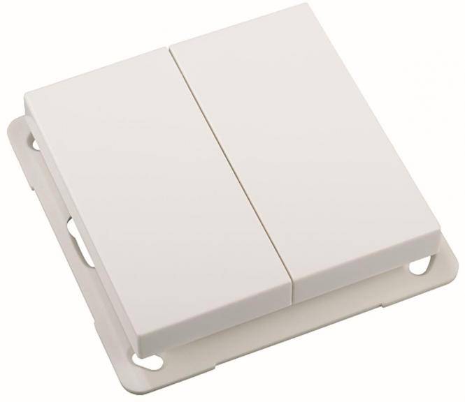 ELDAT 2 Tasten Ein/Aus RTS35-ACC-01-02P weiß f.Wandtaster RTS35 Install.Baumaterial KNX