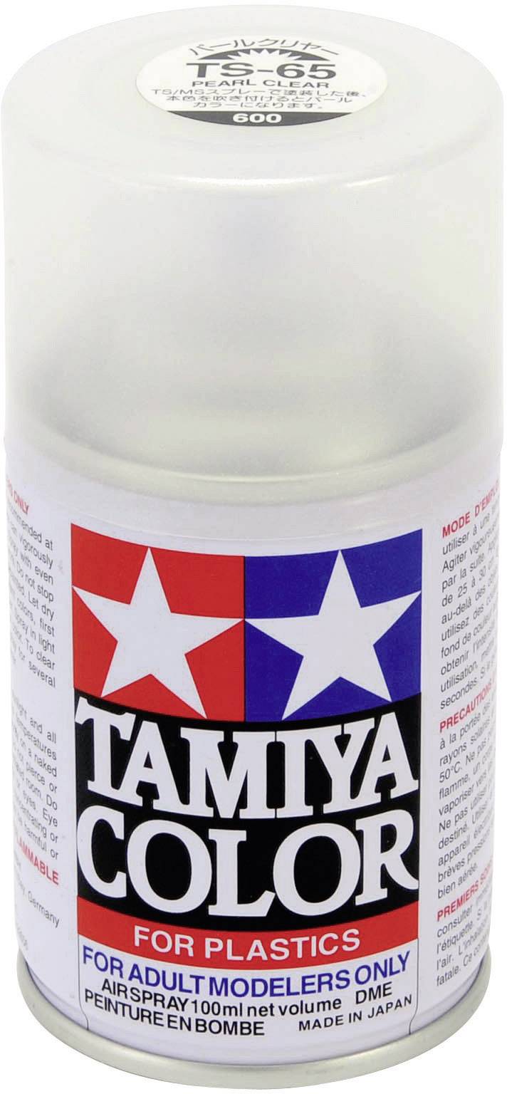 Sprühdose Tamiya Color für Plastikmodelle; etikettiert 'Nur für erwachsene Modellbauer'; enthält 100 ml, hergestellt in Japan.