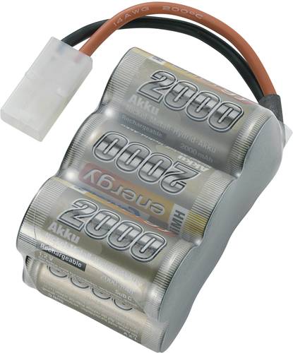 Modellbau-Akkupack (NiMh) 7.2V 2000 mAh Zellen-Zahl: 6 Block Tamiya-Stecker