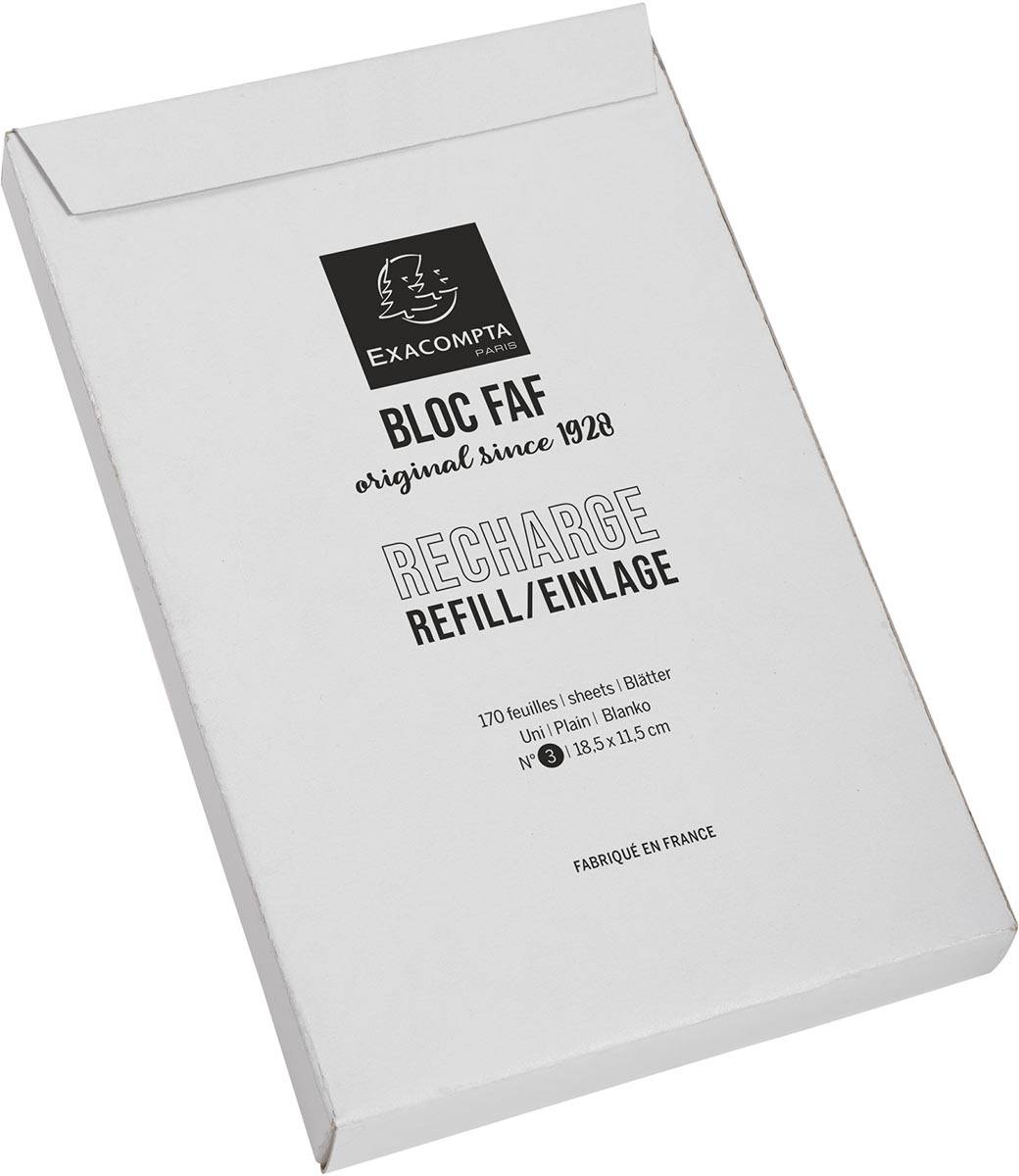 Exacompta Einlage für Blöcke FAF Format Nr. 3 185x115cm 170 Blätter Weiß 12513E
