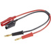 Câble adaptateur pour bloc d'alimentation Modelcraft 208351 [2x banane mâle - 2x pince crocodile] 25.00 cm 2.5 mm²