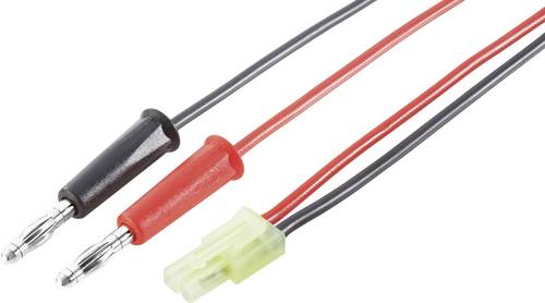 Modelcraft Ladekabel [2x Bananenstecker - 1x Mini Tamiya-Stecker] 25.00cm 1.5mm²