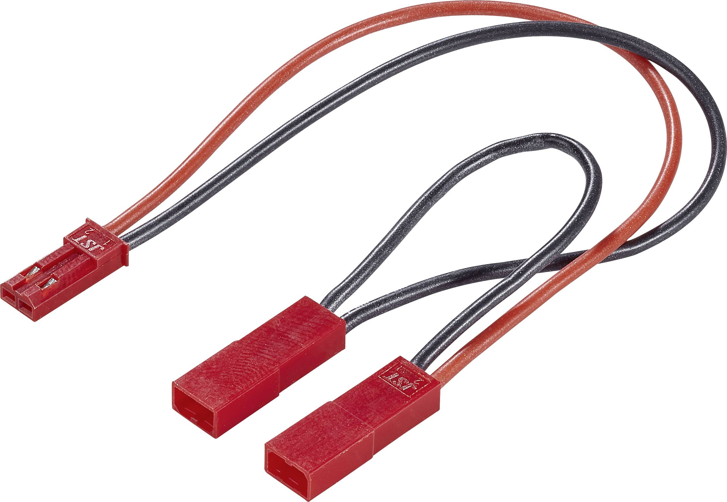 Modelcraft Seriell-Kabel [1x BEC-Buchse - 2x BEC-Stecker] 10.00 cm 0.50 mm²