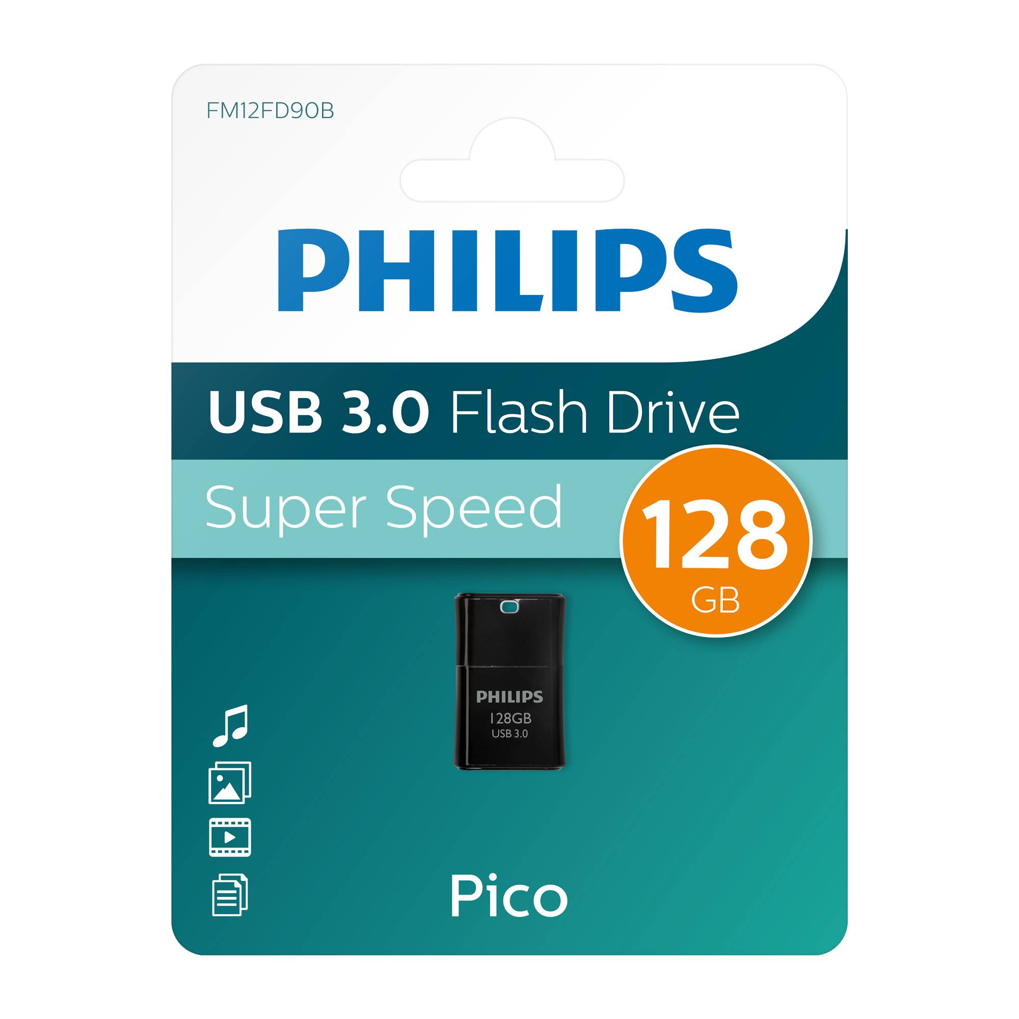 Philips USB 3.0 128GB Pico Edition Midnight Black