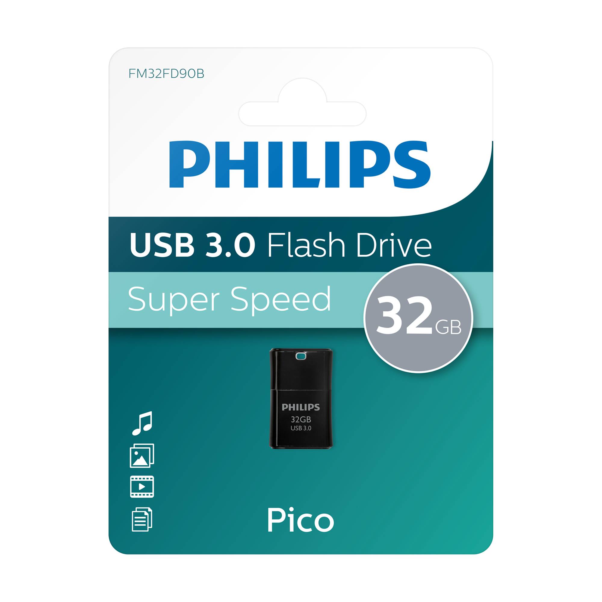 Philips USB 3.0 32 GB Pico Edition Black USB-Stick 32 GB Schwarz