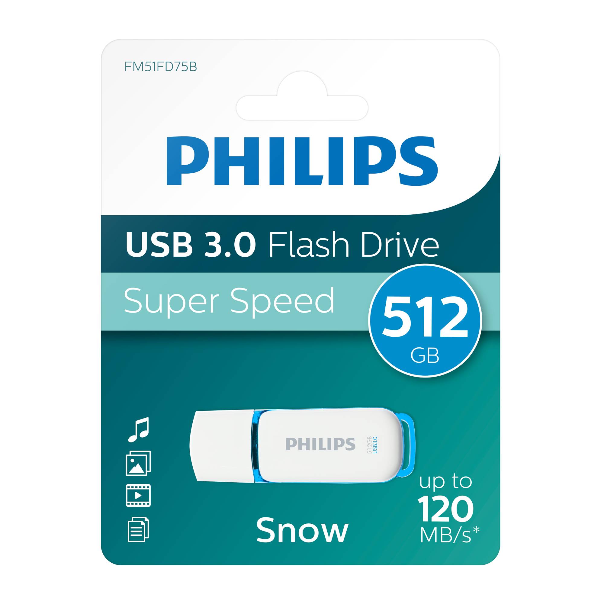 Philips FM51FD75B Snow Edition 3.0 - USB-Flash-Laufwerk