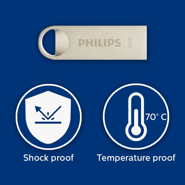 Philips FM64FD160B Moon edition 2.0 USB-Flash-Laufwerk 64 GB USB