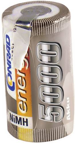 Modellbau-Akku-Einzelzelle NiMH Sub-C 1.2V 5000 mAh mit Lötfahne