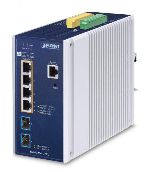 Planet Industrial PoE++ Managed Switch IGS-6325-4UP2X - Switch - 4-Port