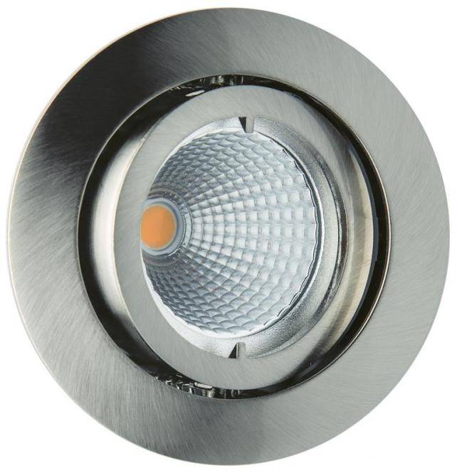 rutec Licht Downlight / Deckeneinbaustrahler eisen gebürstet schwenkbar max. 50W