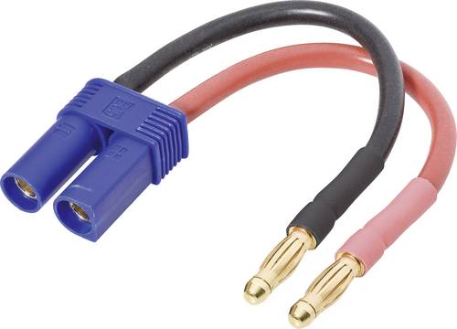 Modelcraft LiPo-Adapterkabel [1x EC5-Buchse - 2x Bananenstecker] 10.00cm 4mm²