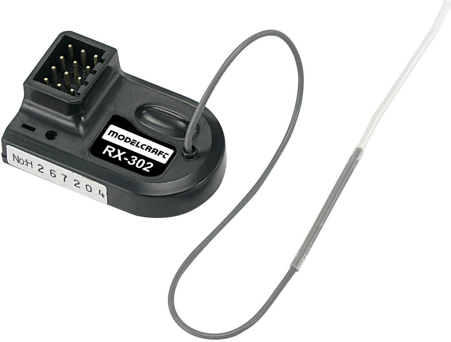 Modelcraft RX-302 3-Kanal Empfänger 2,4GHz Stecksystem JR / Futaba