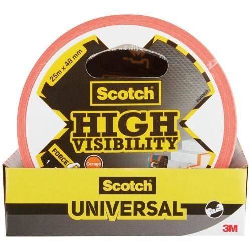 3M - Scotch High Visibility Klebeband - Orange - Bündelung - Schützend - Reparatur - Metall - Holz - 25 m - 48 mm - 6 St