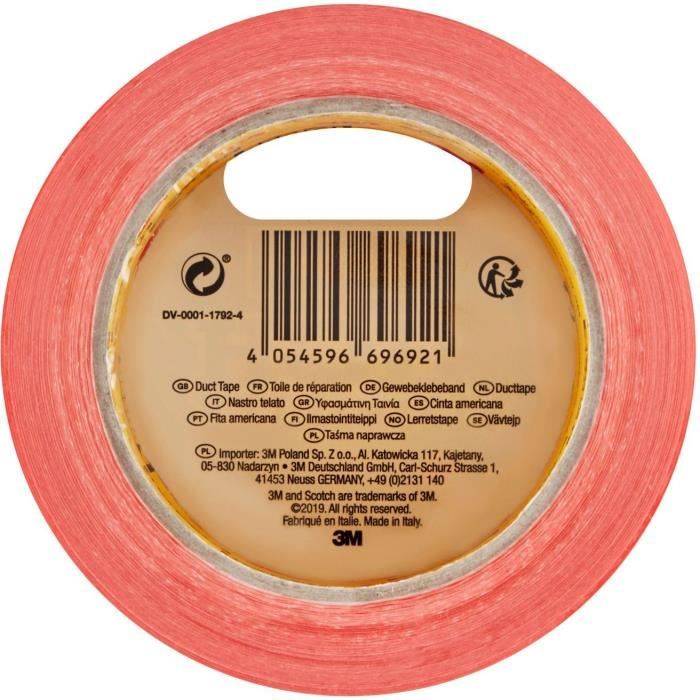 3M - Scotch High Visibility Klebeband - Orange - Bündelung - Schützend - Reparatur - Metall - Holz - 25 m - 48 mm - 6 St