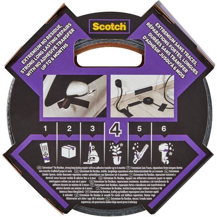 3M Extremium, Schwarz, Abdeckung, Befestigung, Reparatur, Gummi, Synthetisch, 18,2 m, 48 mm, 6 Stück(e)