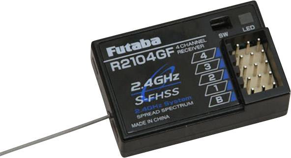 Reely BS-4 4-Kanal Gyro-Empfänger, 2,4 GHz – Kompatibel Mit Reely GT4 EVO Fernsteuerungen