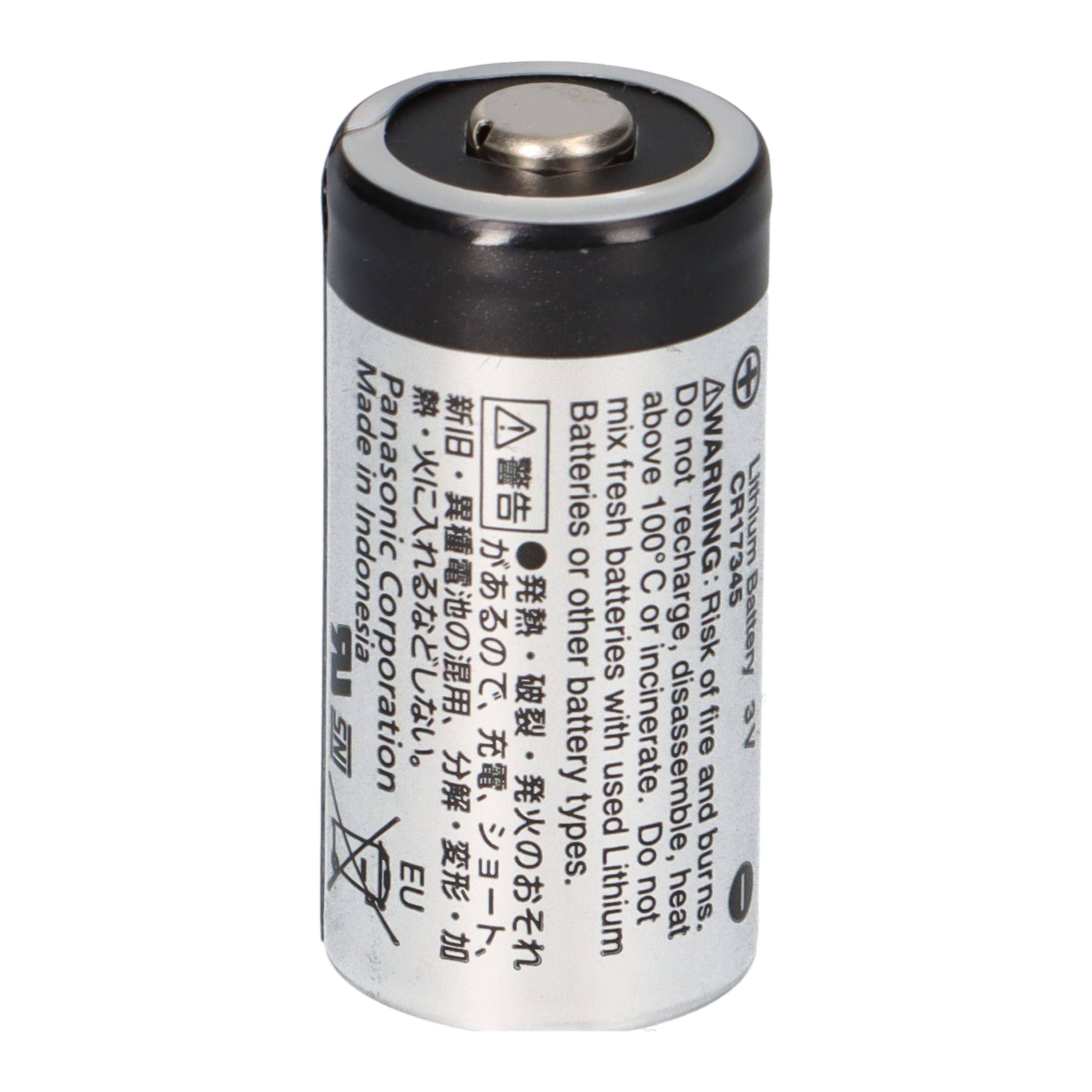 Panasonic CR123A Lithium Batterie 3V 1400 mAh – CR17345 / DL123A – Industrieware