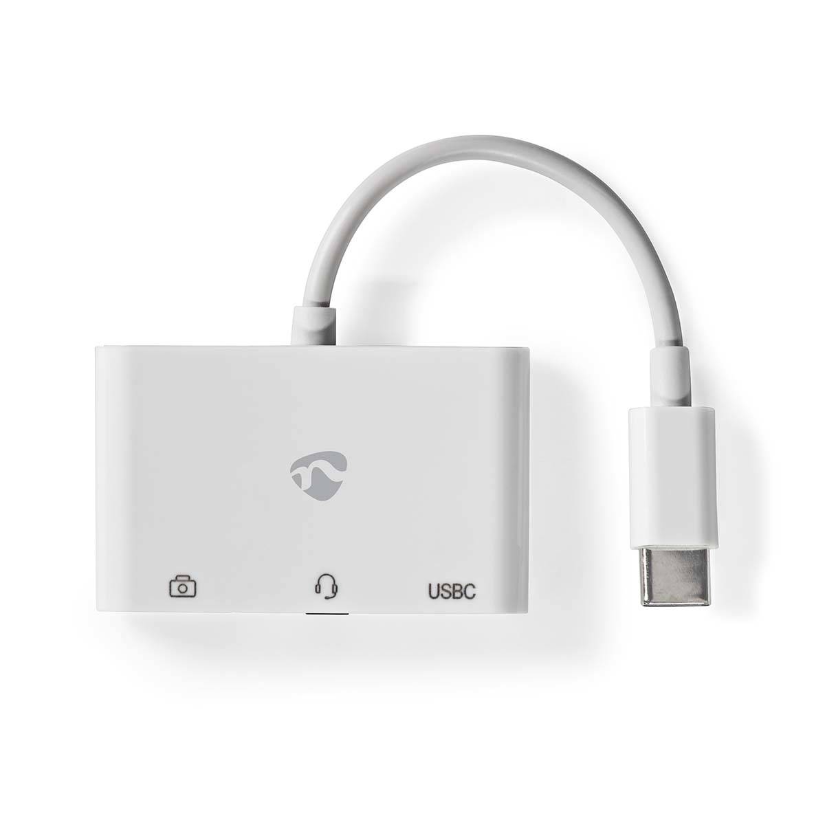 Nedis USB Multi-Port-Adapter | USB 2.0 | USB-C™ Stecker | USB-A Buchse / USB-C™ Buchse / 3.5 mm Buchse | 480 Mbps | 0.10