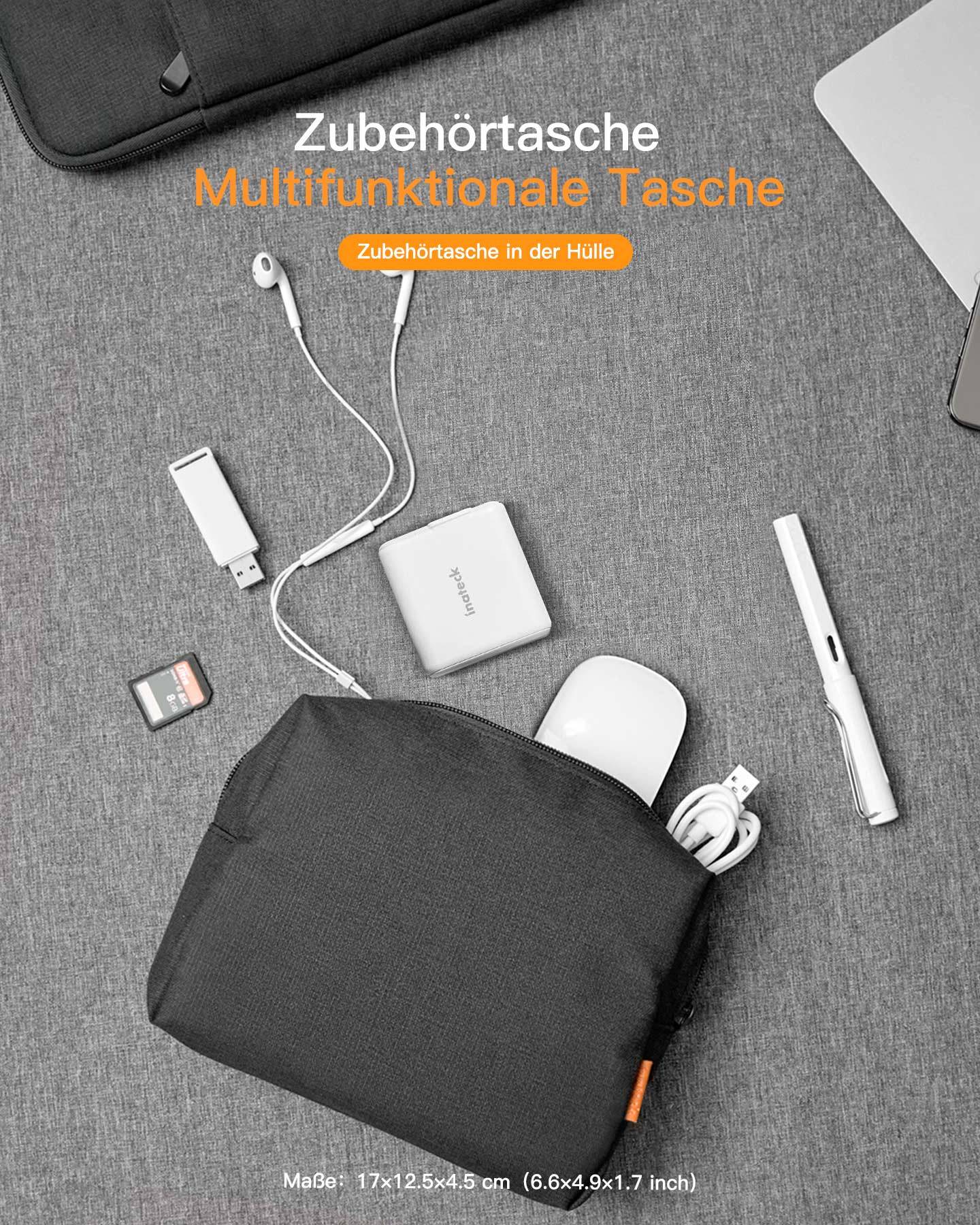 Inateck Laptoptasche 13" Zubehörtasche[LB01005_black] - Tasche