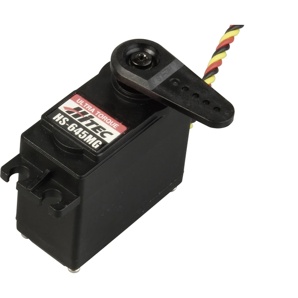 Hitec Standard-Servo HS-645MG Analog-Servo Getriebe-Material: Metall Stecksystem: JR Hitec Standard-Servo HS-645MG Analog-Servo Getriebe-Material: Metall Stecksystem: JR