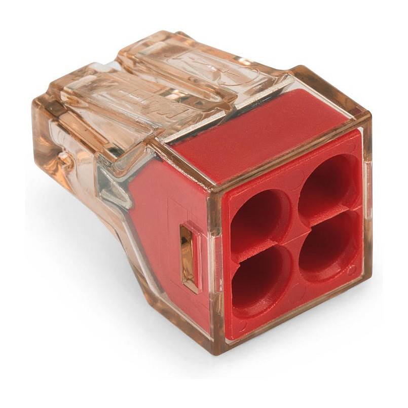 Wago Steckklemmen 773-604 4Leiter bis 4qmm Deckel rot