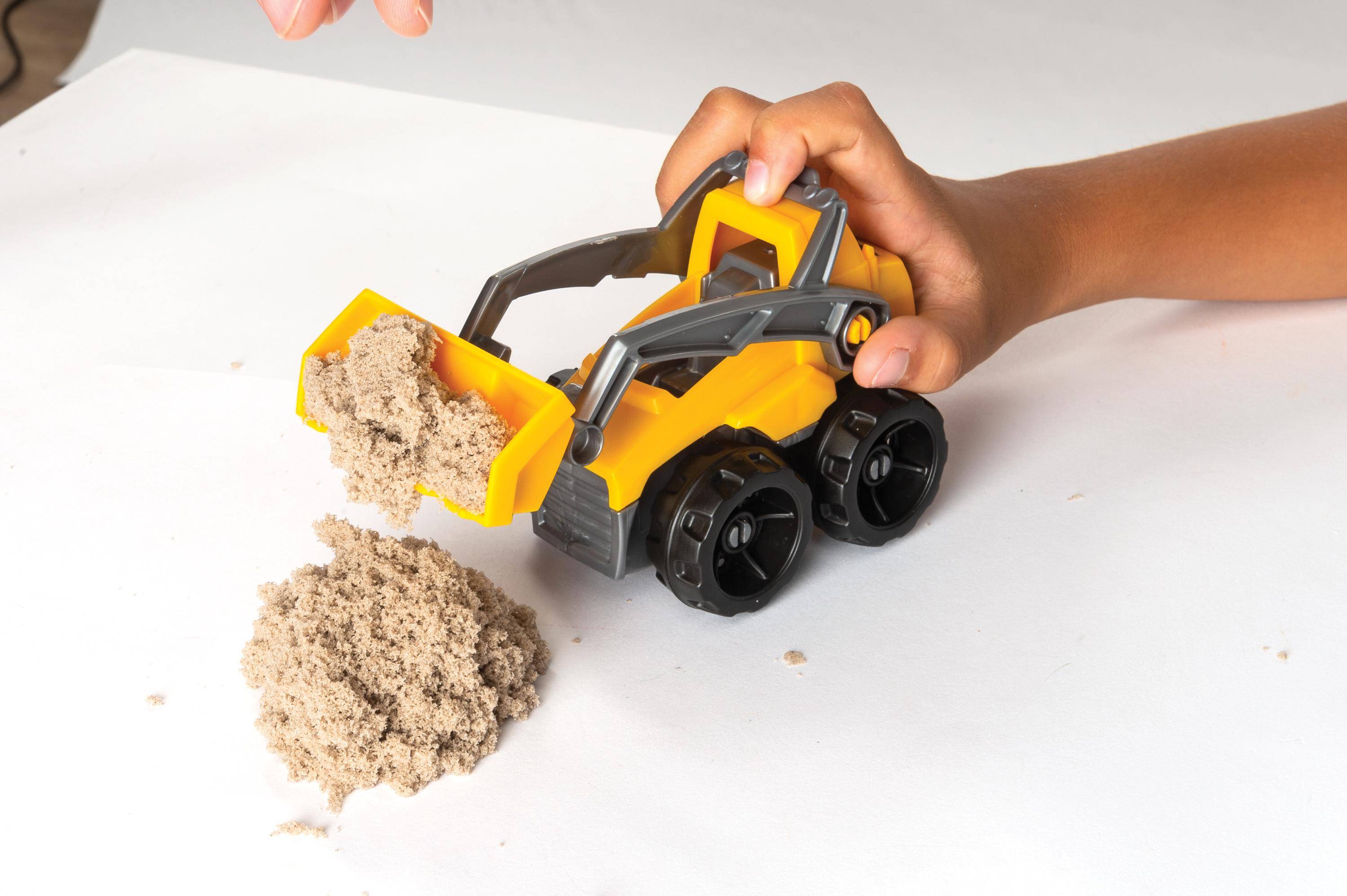Spin Master Kinetic Sand Baustellen Set, Kinetischer Sand für Kinder, 5 Jahr(e), Kunststoff, Beige