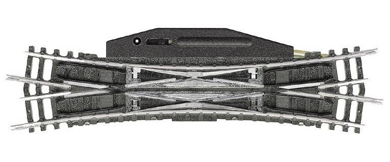 MiniTrix T14960 N Gleis Doppelkreuzungsweiche 129.8mm 15° 362.6mm 1St.